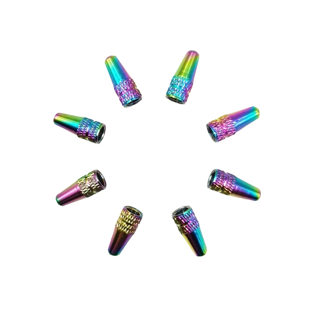 4pcs Color Plating Aluminium Alloy Mountain Bike Road Bike Tyre Air Caps Presta Valves Valve Cap Cycling Accessories