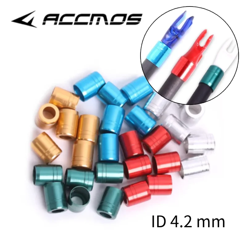 

Защитные кольца для стрел из алюминия, взрывобезопасные, для стрел диаметром 4,2 мм, аксессуары для стрельбы из лука, 30 шт./упаковка