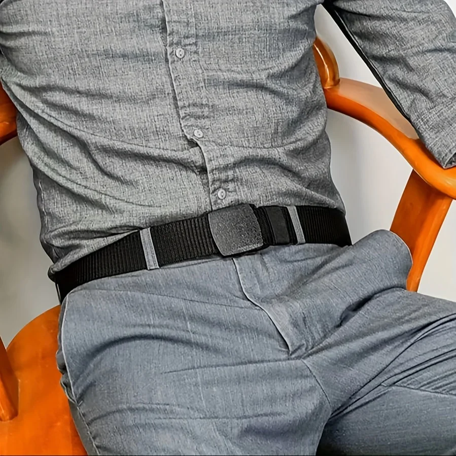 حزام تكتيكي من النايلون بإبزيم تلقائي مناسب للصيد وصيد الأسماك والأنشطة الخارجية. متوفر بألوان مختلفة.