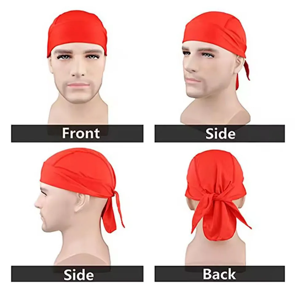 Bicycle Headband Sweat-wicking Cap Cycling Headscarf Quick-dry Sun-Protective Hat Head Scarf for Outdoor Cycling Sport Bandana view 4