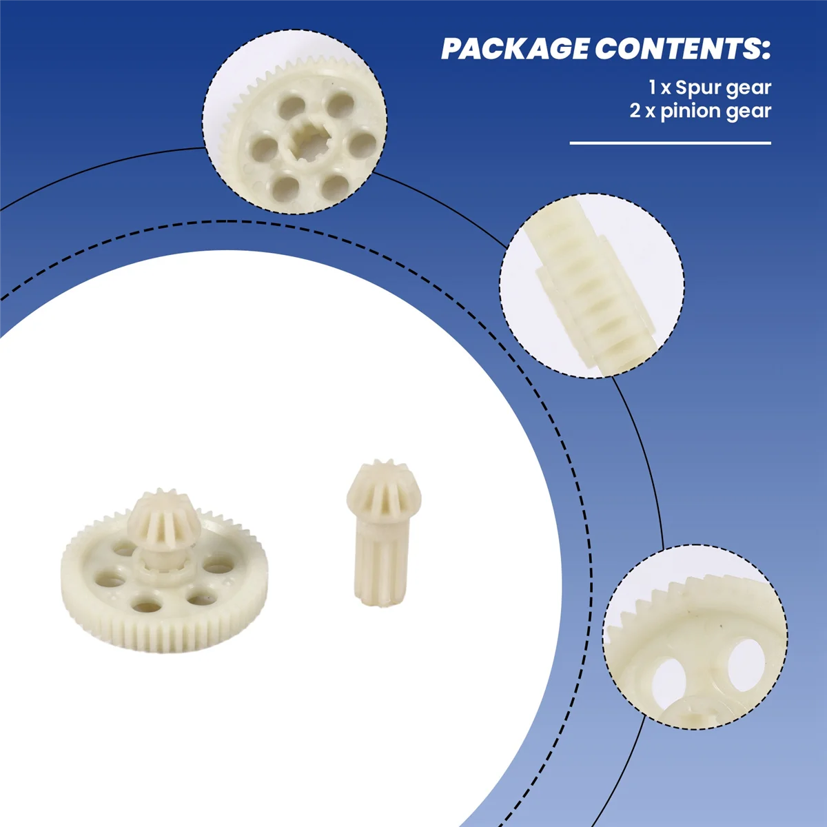 Jeu de pignons d'entraînement à engrenage droit pour voiture RC, pièces et accessoires, HBX 16889, 16889A, 16890, 16890A, Xenon 1601, Xenon 1602, SG1601, SG1602