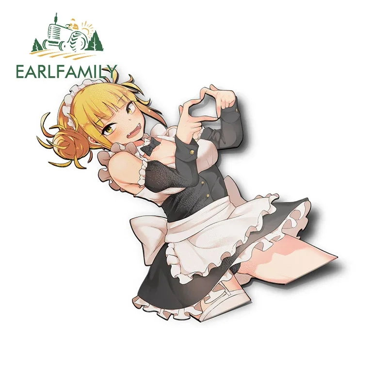 

EARLFAMILY 13cm x 10.9cm for Cross my body Himiko Toga Maid Car Stickers Vinyl Scratch-Proof Decals Car Accessories Creative