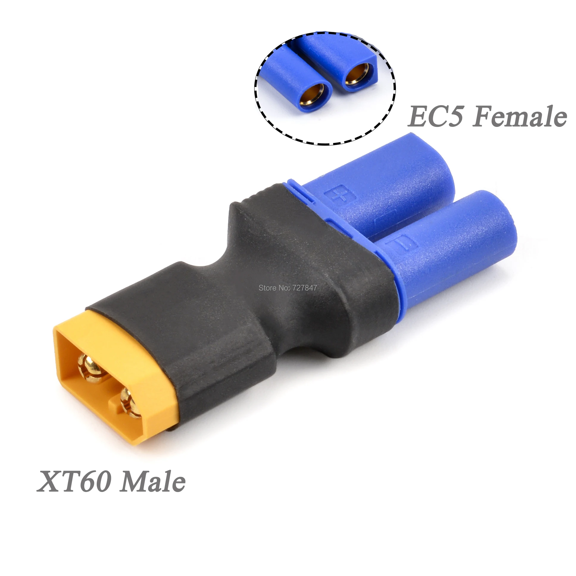 1-5Pair Male Female To EC3 XT60 Deans T Plug Male Female No Wire Connector Plug Adapter for RC FPV Vehicle Lipo Battery Esc