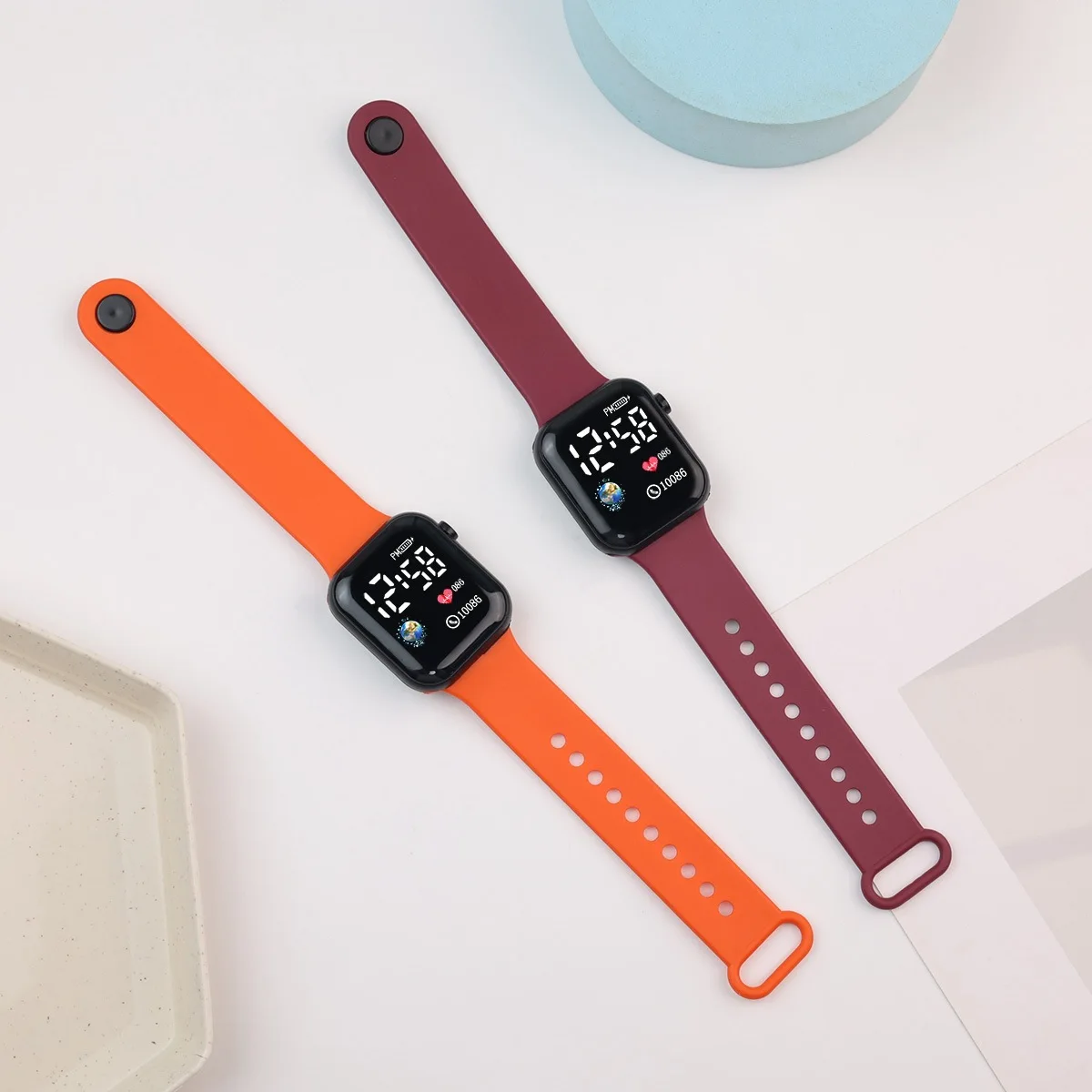 New LED Digital Watch For Kids Boys Sports Waterproof Watches Girls Rubber Digital Watch Casual Childrens Electronic Reloj view 6