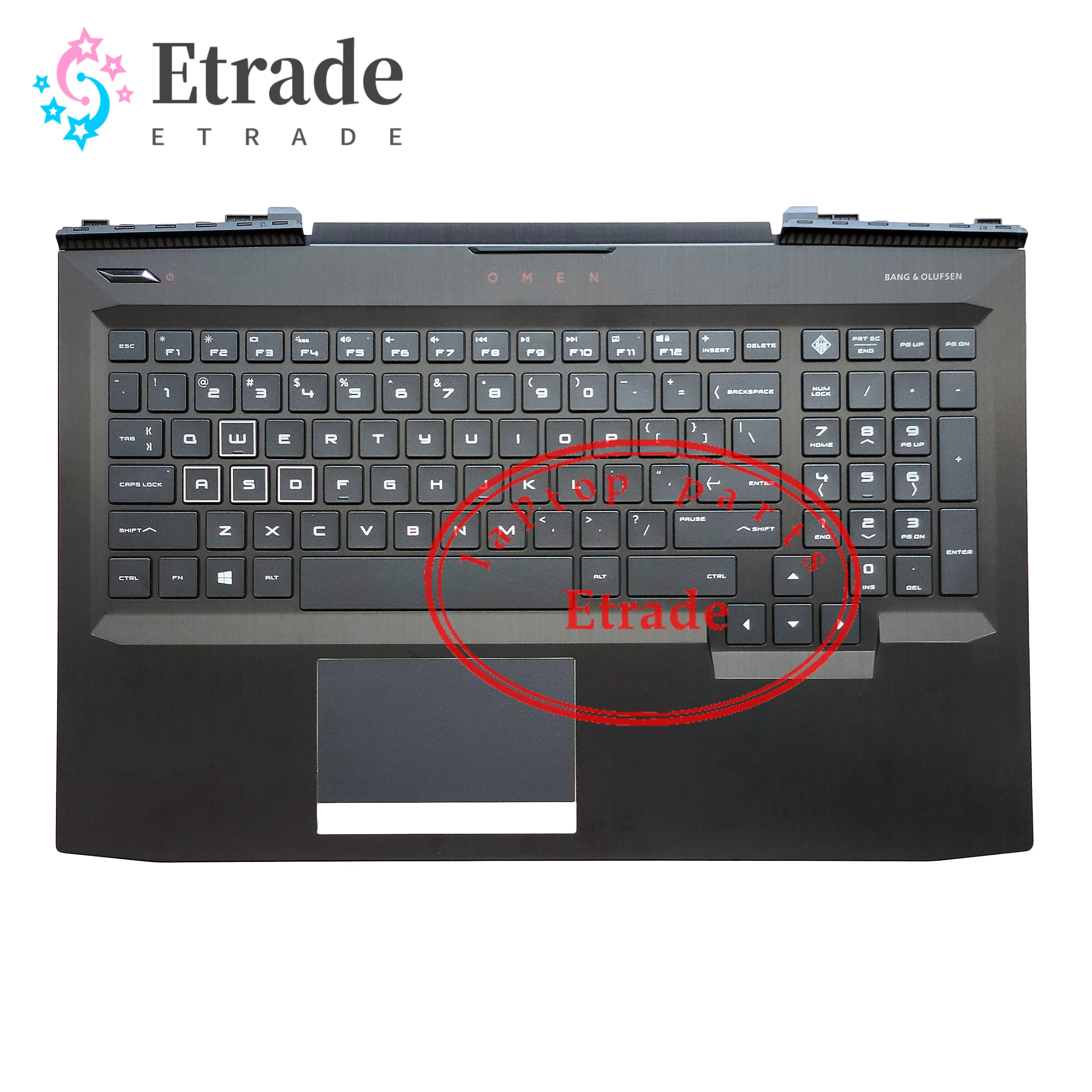 

New Original For HP OMEN 15-CE Palmrest Touchpad With US Keyboard Top Cover Upper Case L20535-001