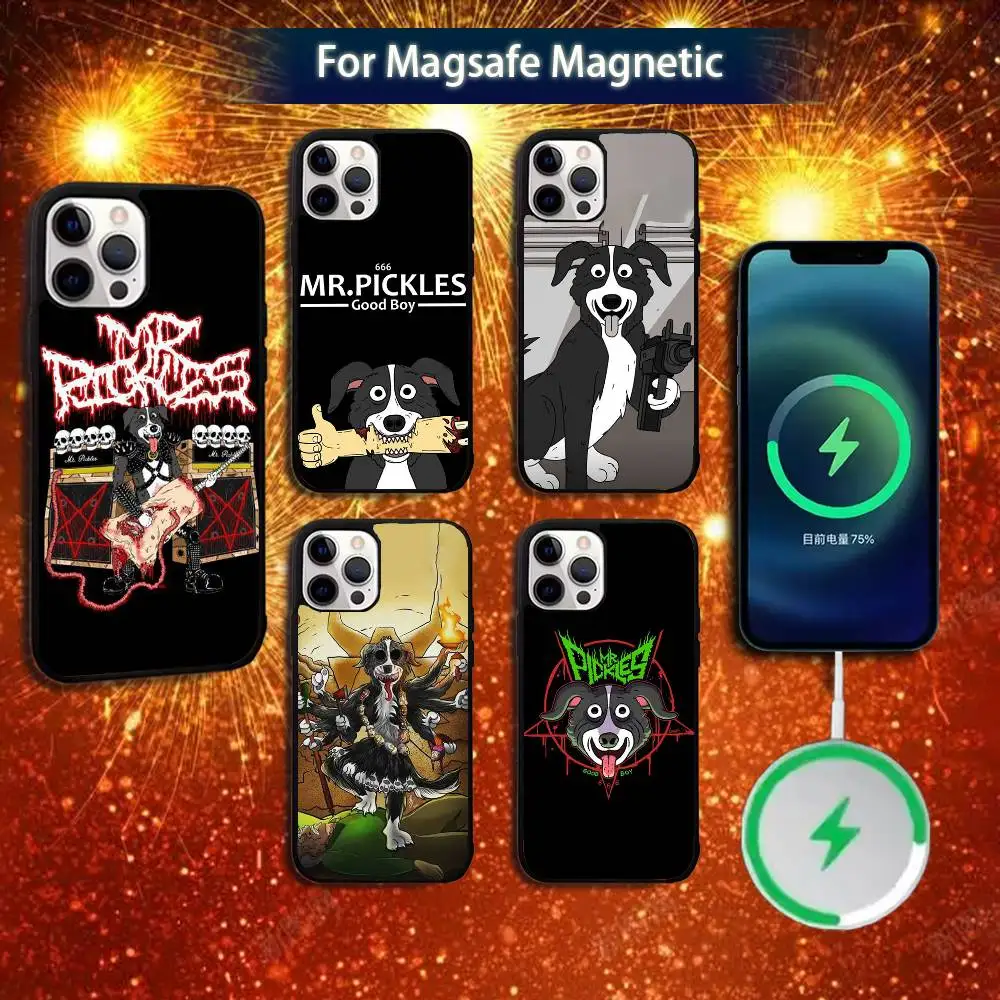 

Cartoon Mr Pickles 666 Phone Case For iPhone 16e,16,15,14,13,12,11,Plus,Pro,Max,Mini Magsafe Magnetic Wireless Charging
