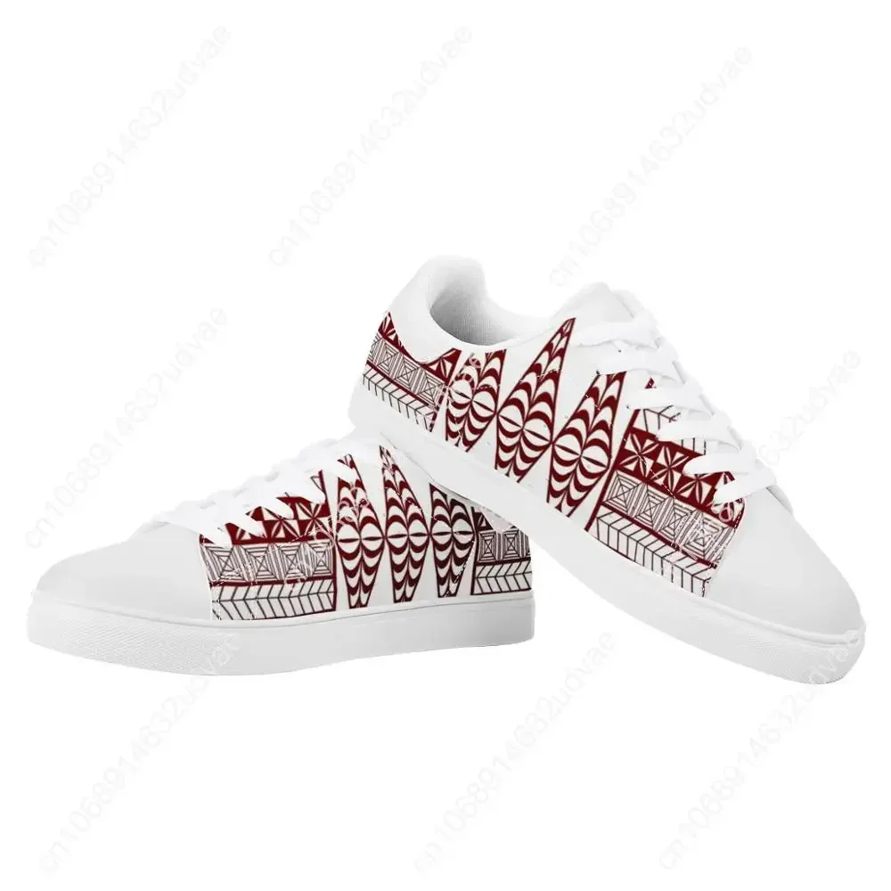 Polynesian Samoa Tribal Flat Sneaker para mulheres, moda personalizada, tênis esportivos de caminhada, tênis de corrida, de alto padrão, tonga impressa