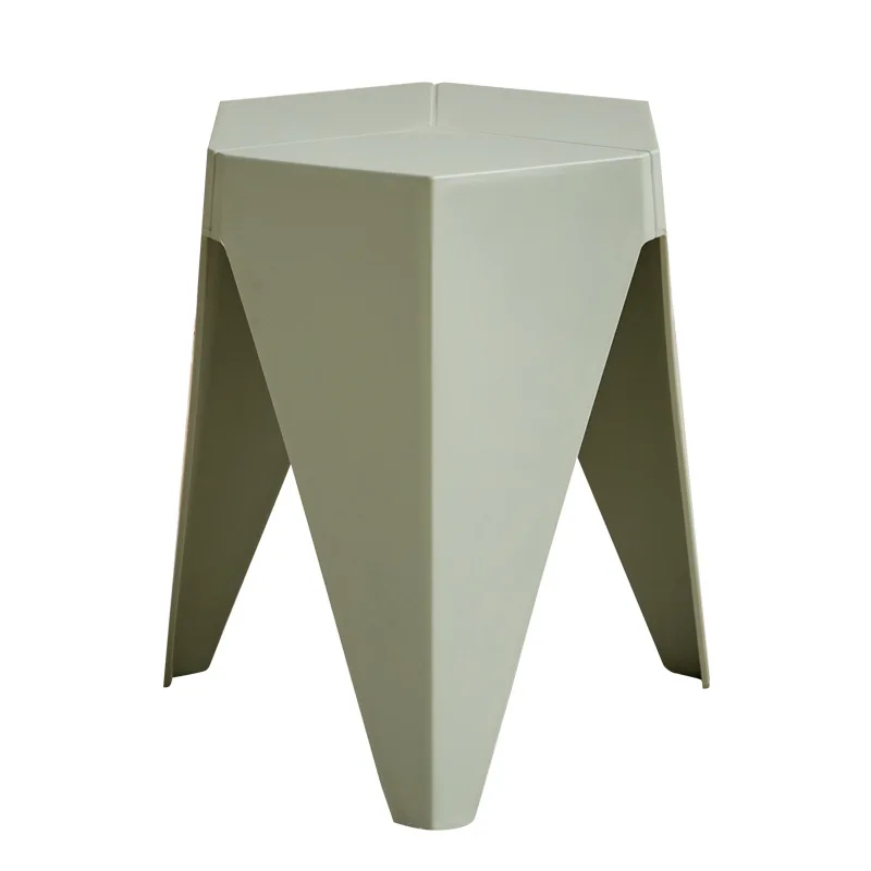 

Простой табурет Пластиковый табурет Скандинавский креативный квадратный пластиковый бытовой высокий табурет Нескользящий утолщенный штабелируемый