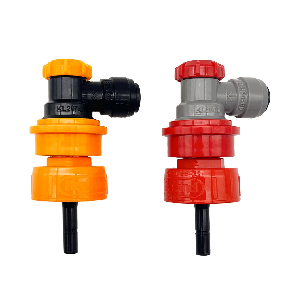 KegLand Plastic Quick Connector Kits with Ball Lock (gas ) 6.35/8mm/9.5mm Fitting Adaptor Beer Home Brewing