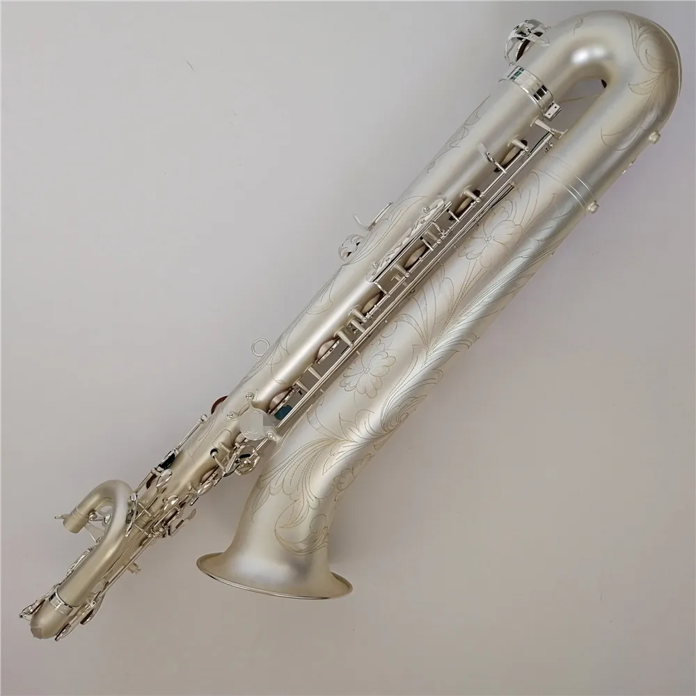 Pinsel versilbert mit niedrigem A #   Key Professionelles Baritonsaxophon