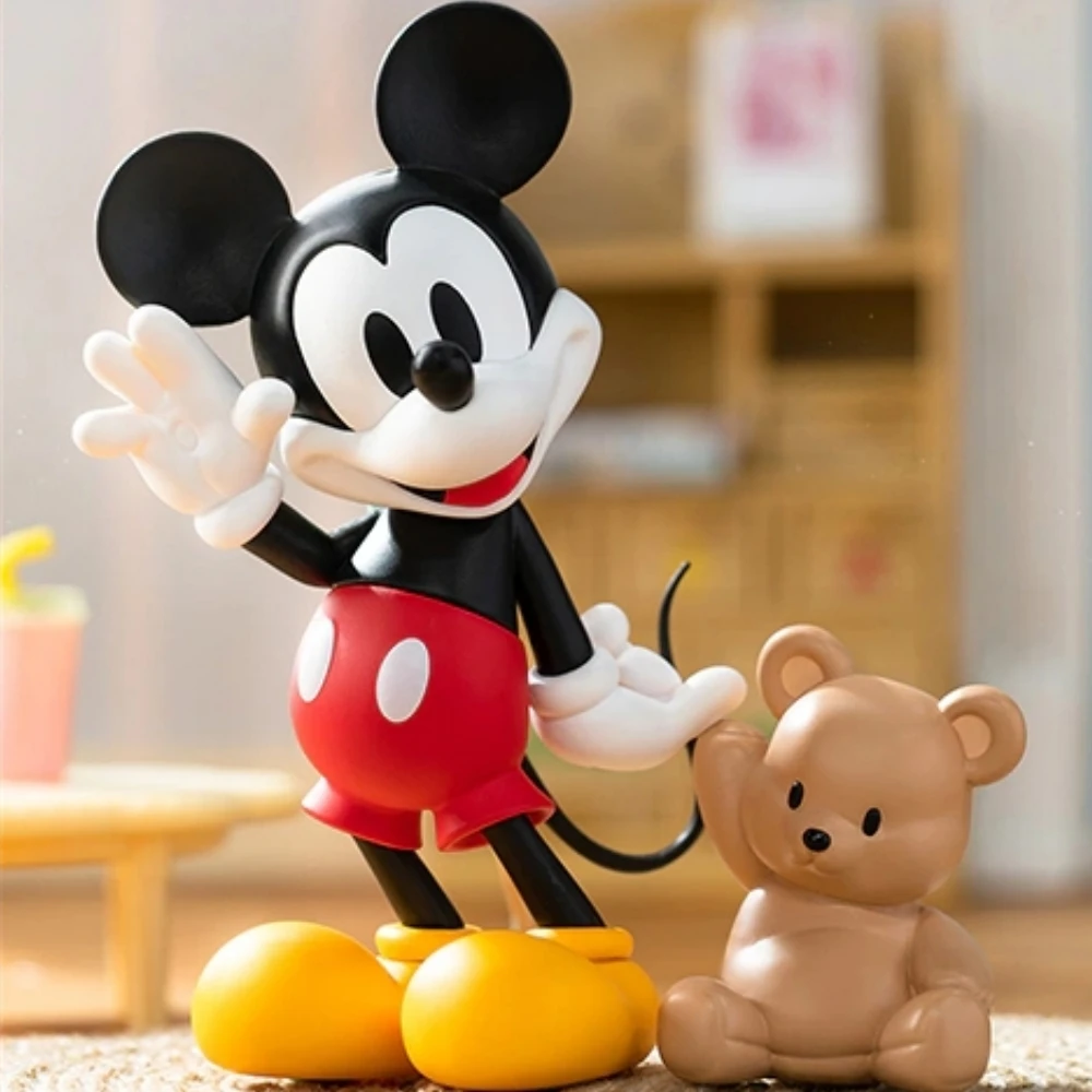 Genuine Disney Mickey Shining Moment Blind Box Tide Play Cute Doll Girl New Year Gift Table Decoration Pvc Material In Stock