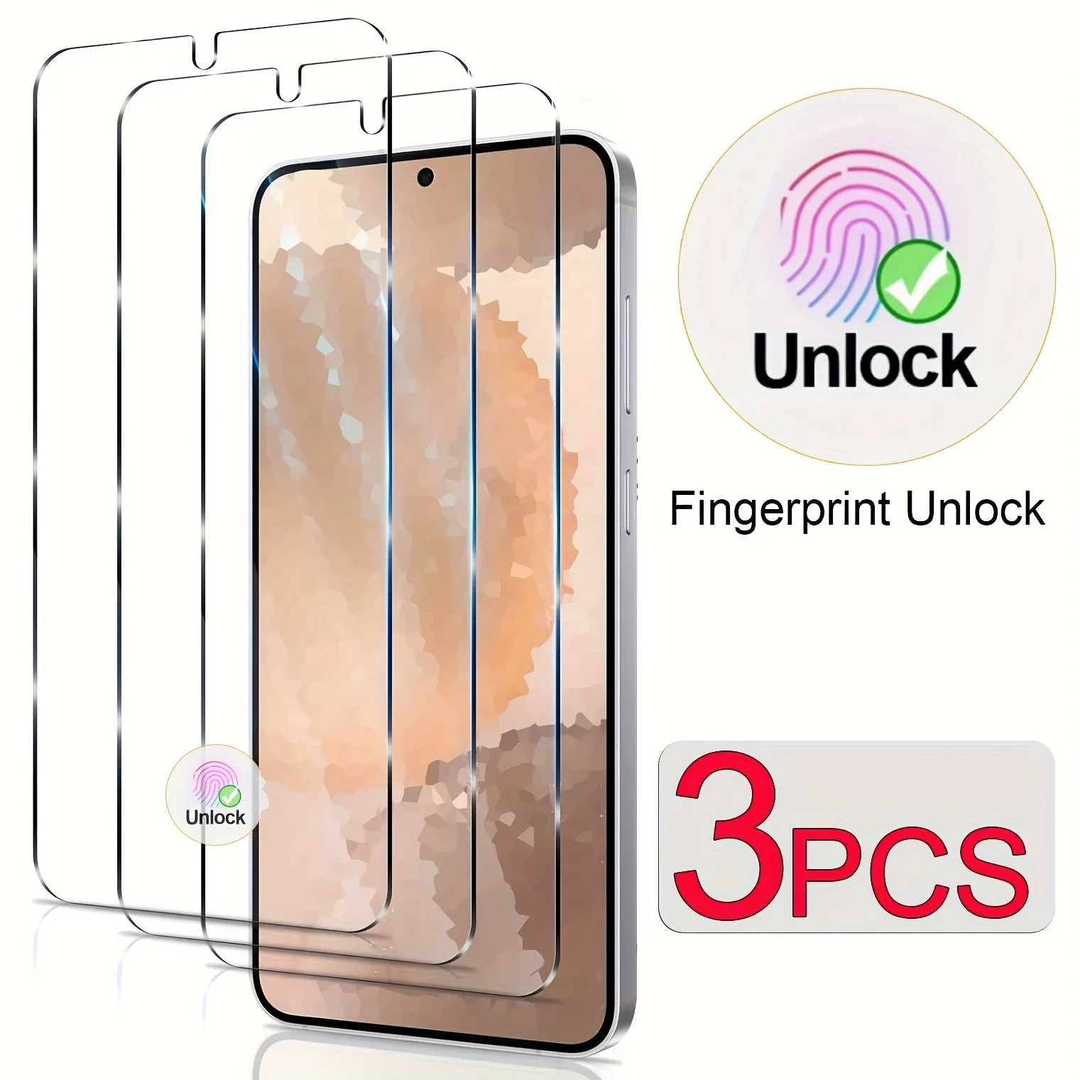 

3pcs Tempered Glass Screen Protectors For Samsung Galaxy S24/Galaxy S24+/Galaxy S24 FE/Galaxy S24 Ultra Glass Film