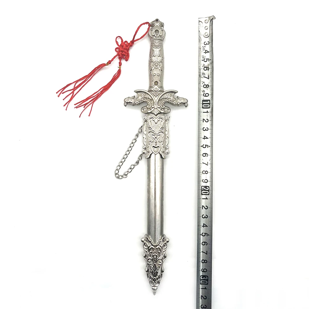 32 سنتيمتر السيوف الصينية القديمة لعبة الأجهزة الطرفية الفضة النسر السيف نموذج تحصيل مكتب الحلي الإبداعية هدية عيد ميلاد الصبي لعبة #4