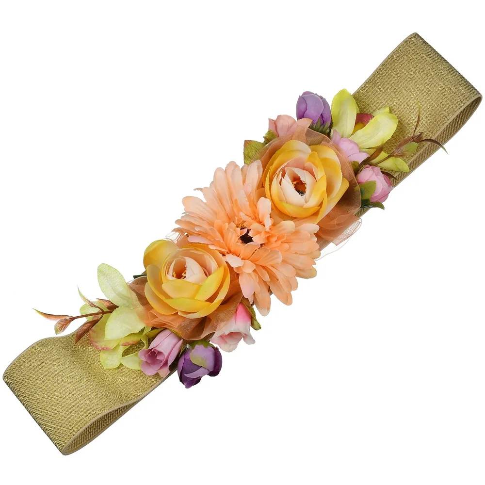 Aliexpress Girls Skirt Decorative Flower Belt Recommended European American Wide Waist Seal Women Wholesale Beautiful Princess