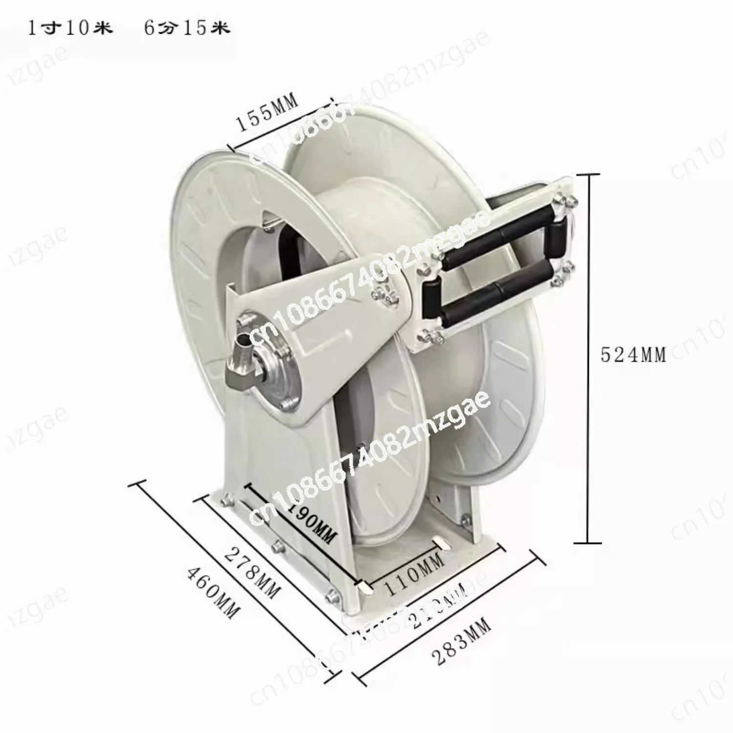 Car refueling machine Reel Automatic telescopic pipe reel 6 minutes 1 inch 10 meters 15 meters 20 meters Fuel pipe storage winch