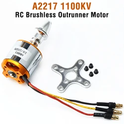 New A2217 2217 1100KV Motor Mount Outrunner Brushless Motor for RC Fixed Wing Airplane Multi-copter