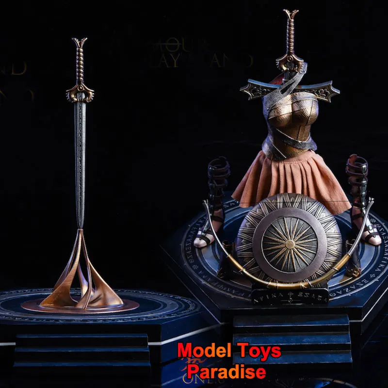 TYStoys-Soporte de exhibición de armadura de Wonder Woman para mujer, modelo de escudo, accesorios compatibles con cuerpo de figura de acción de 12 pulgadas, 1/6