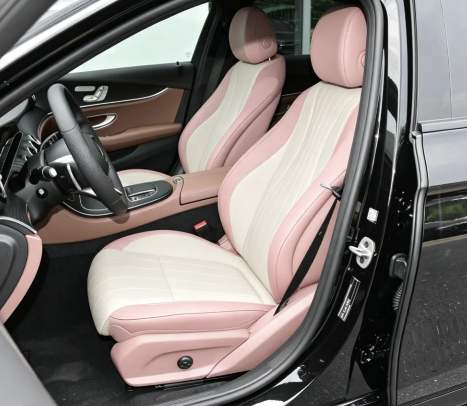 Für W213 2017~2020 Maßgefertigte Autositzbezüge Luxuriöses Nappaleder 100% Passgenau Innenraumzubehör 360 ° Vollständige Abdeckung – Detail 7