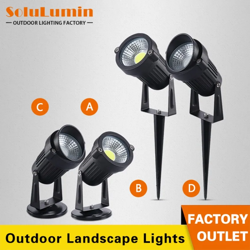 

Outdoor LED Waterproof Lawn Light 5w 7w Household Long Nail Lawn Lamp Terrace Garden Path Landscape Decoration Lamp Spotlight