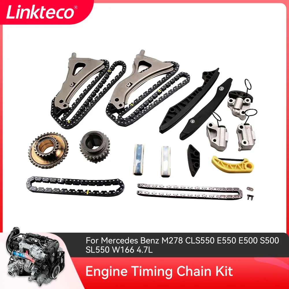 

Engine Timing Chain Kit For Mercedes Benz M278 CLS550 E550 E500 S500 SL550 W166 4.7L