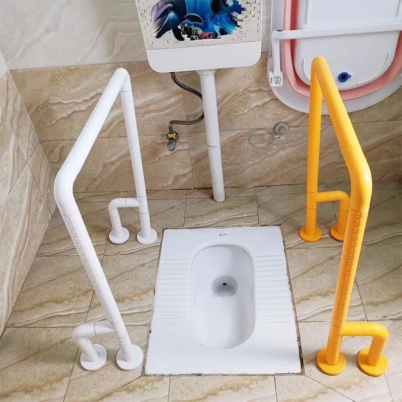 화장실 안전 레일 지원 욕실용 미끄럼 방지 장애인 그랩 바, 노인을 위한 다리가 있는 스테인레스 스틸 안전 난간