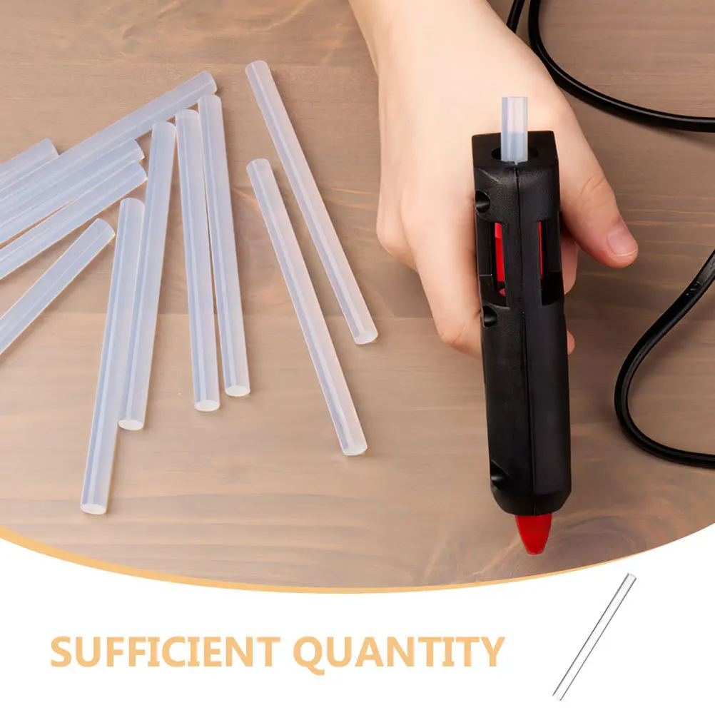 Bâtons de colle thermofusible transparente, 150 pièces, Mini taille pour l'artisanat, projets de bricolage, adhérence fiable, matériau en résine thermoplastique, utilisation en vrac