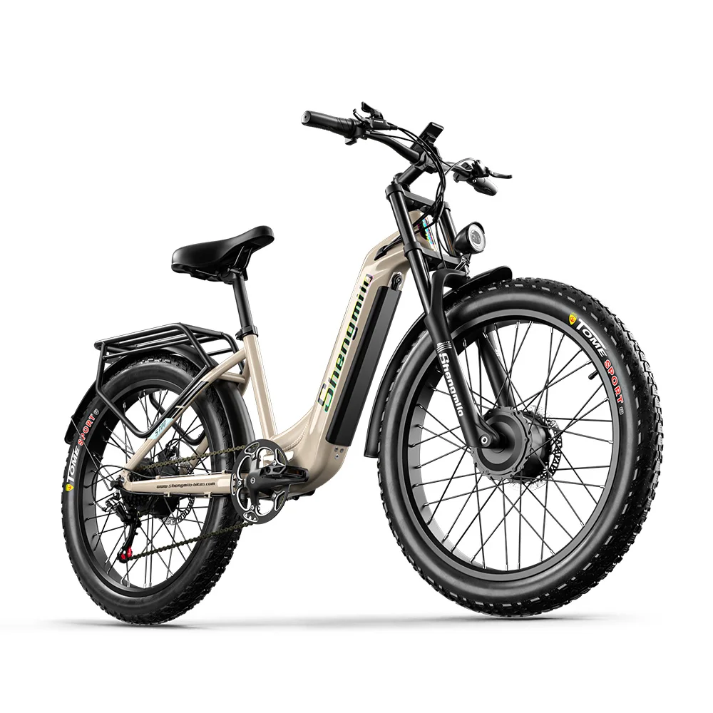 

Shengmilo S700 Electric Bike for Adults 2000W Dual Motor, 48V17.5AH Removable Battery Electric Bicycle ,26Inch Fat tire e bike