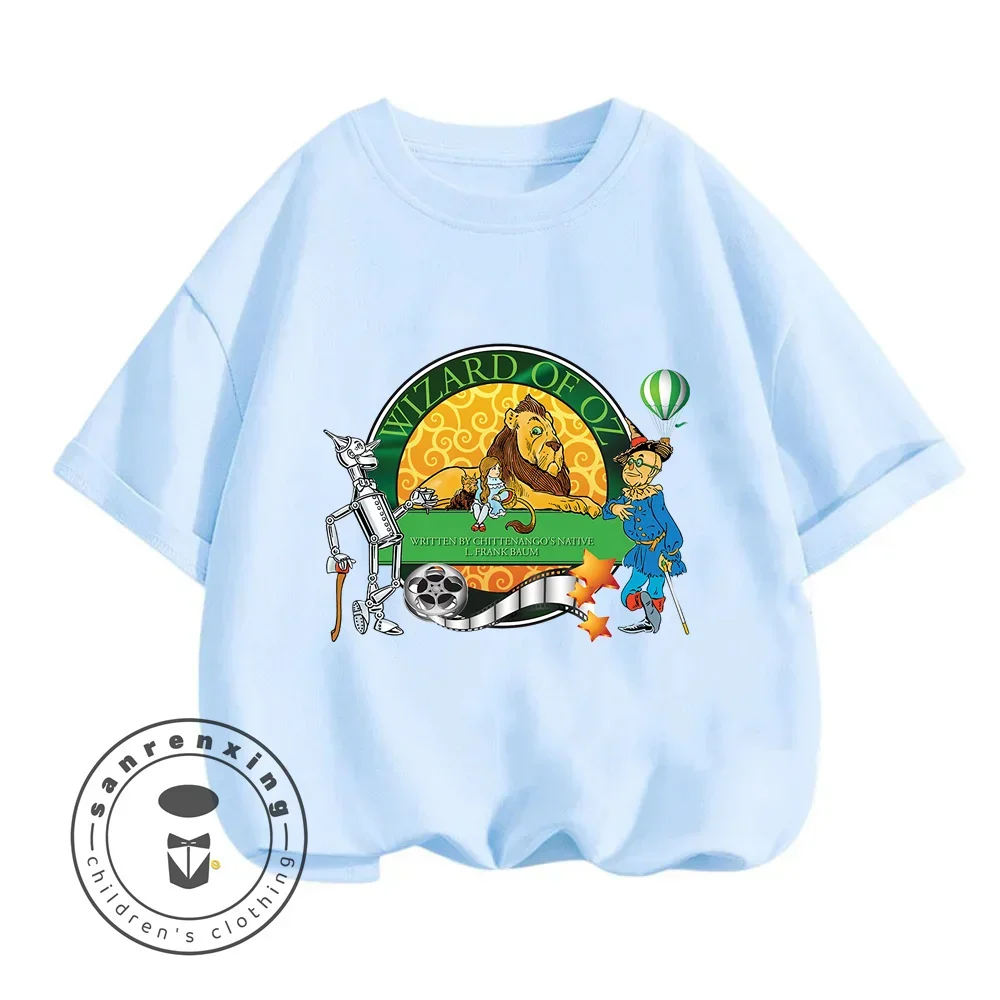 Journey Oz in Comfort t-shirt estive per bambini mago di Oz abbigliamento a tema disegni giocosi che li mantengono felici tutta l\'estate