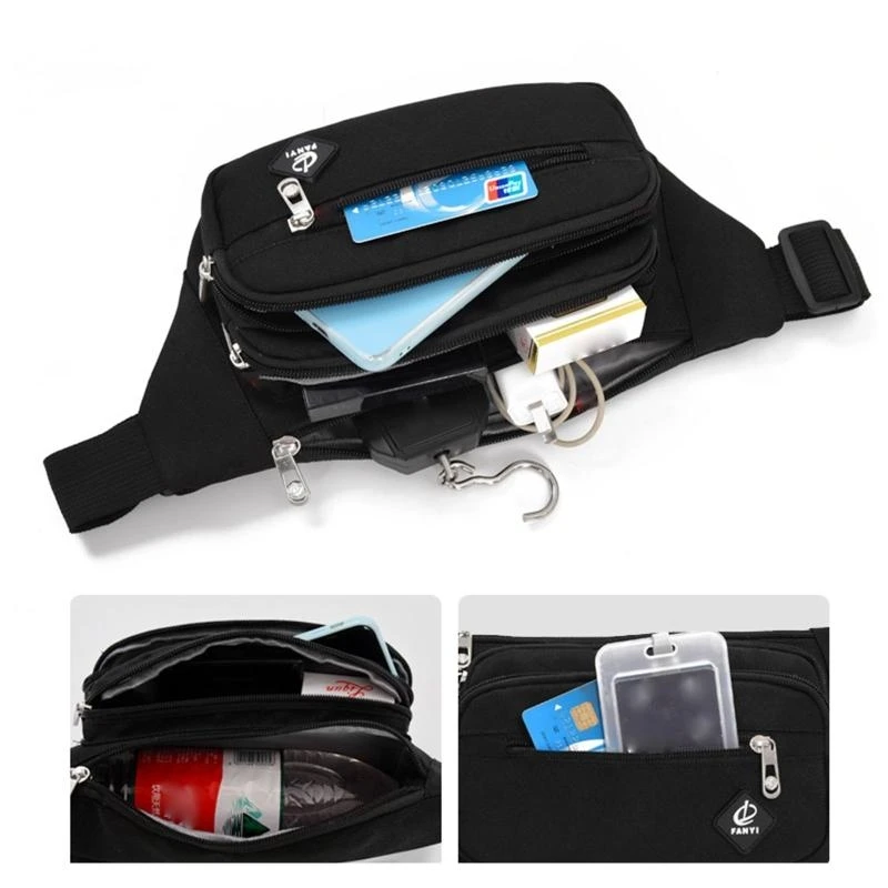 

Unisex Fanny Packs Crossbody Shoulder Bag Fashion Chest Bags Travel Phone