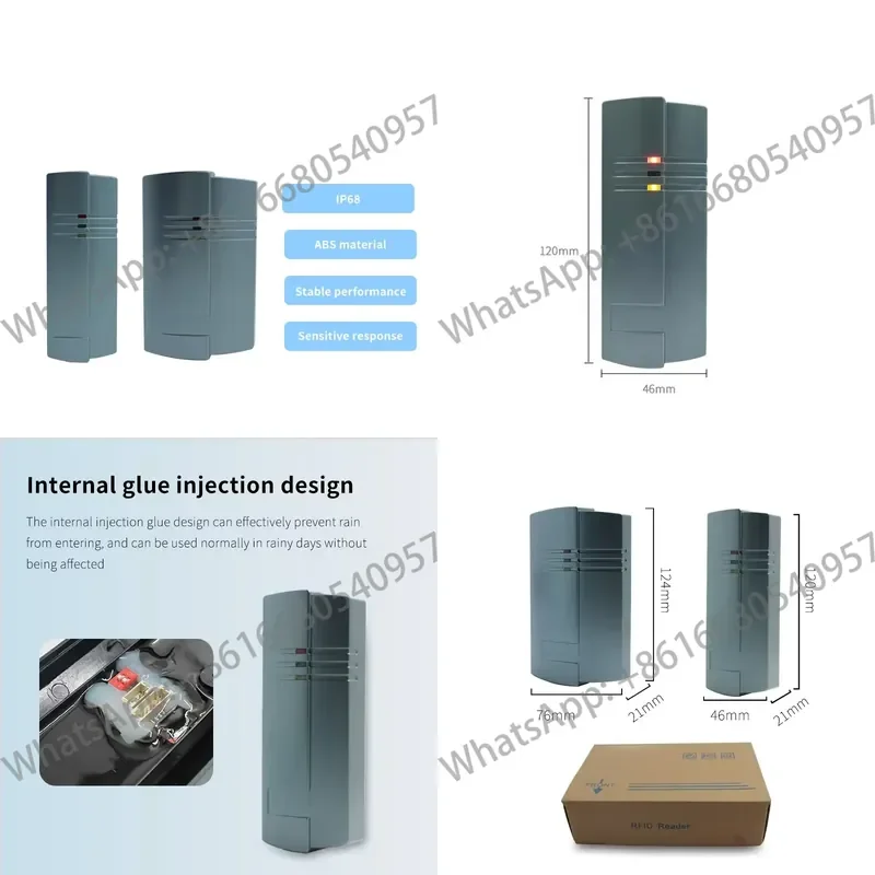 IP68 Waterproof Access All-in-one Machine 125KHz EM4100 ID Card 10000 Users RFID Standalone Door Access Controller System