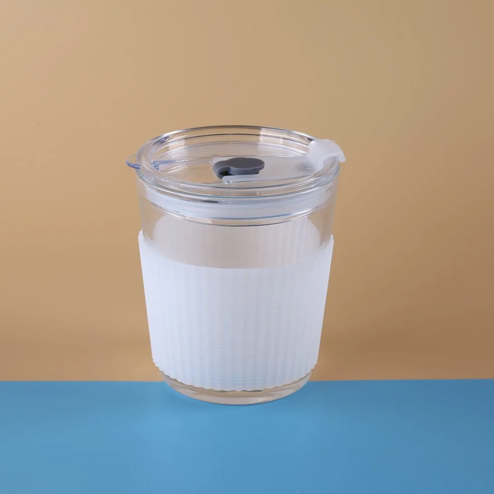 Household Vertical Stripes Silicone Cup Sleeve Non-slip Heat Insulation Mug Sleeve Anti -scald Thickened Cup Cover Coffee Cup