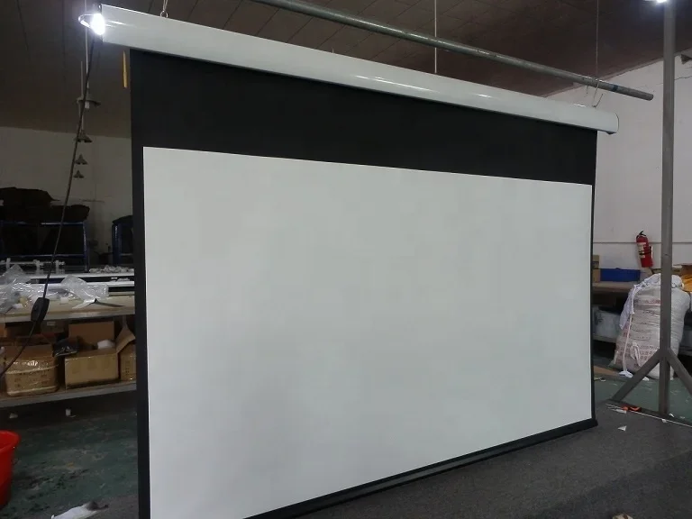 Cheap China Supplier Motorized Projector Screen Cinema Electric Projection Screen Price