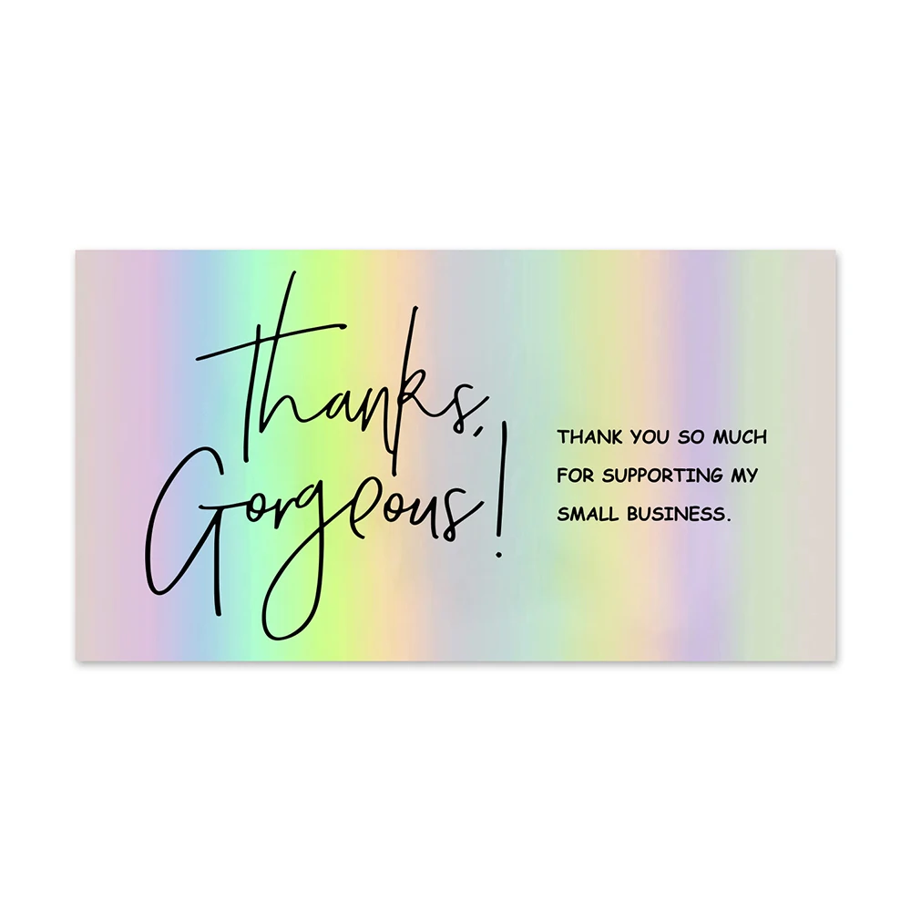 10-50pcs Thank You for Your Order Business Cards Shopping Purchase Thanks Greeting Cards Appreciation Card for Small Business