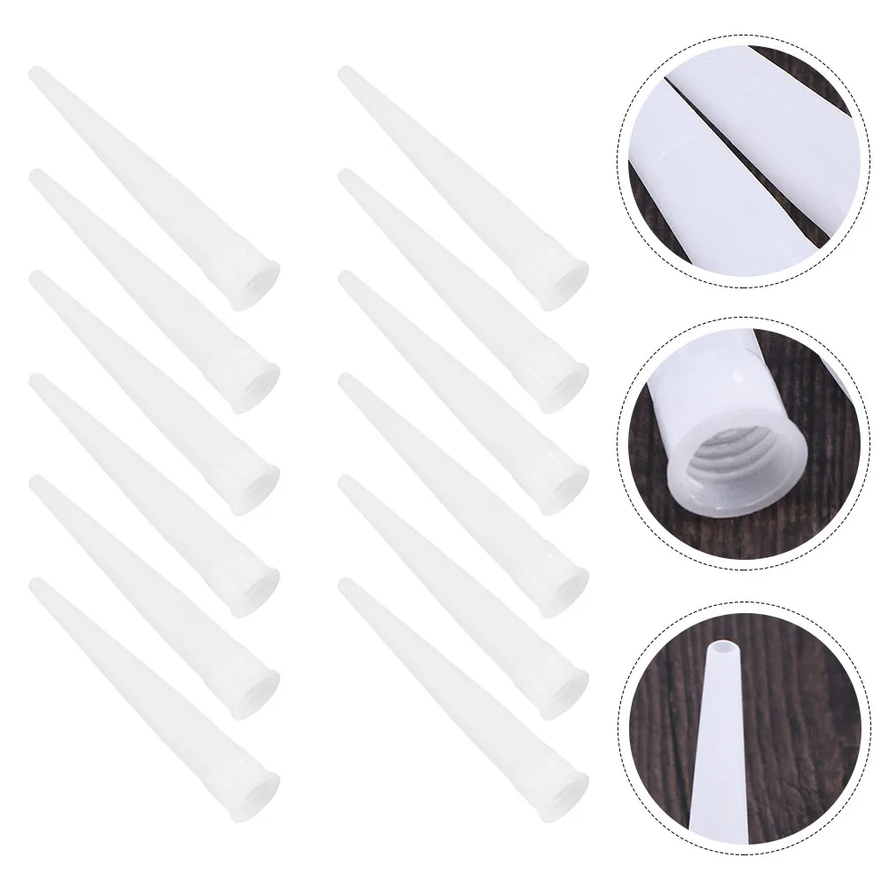 

50 шт. насадок для герметика, силиконовые насадки-штуцеры для ремонта зазоров, пустот, стен, напольной плитки, аксессуары для клеевых насадок