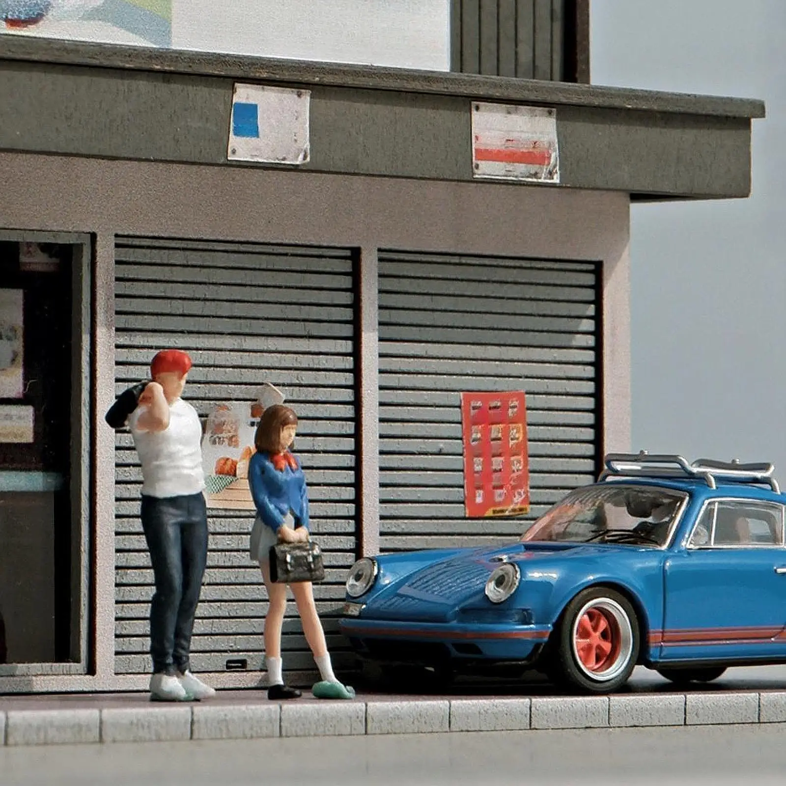 Estatueta modelo em escala 1/64, cenário diorama, projetos diy, acessório, decoração de casa de bonecas