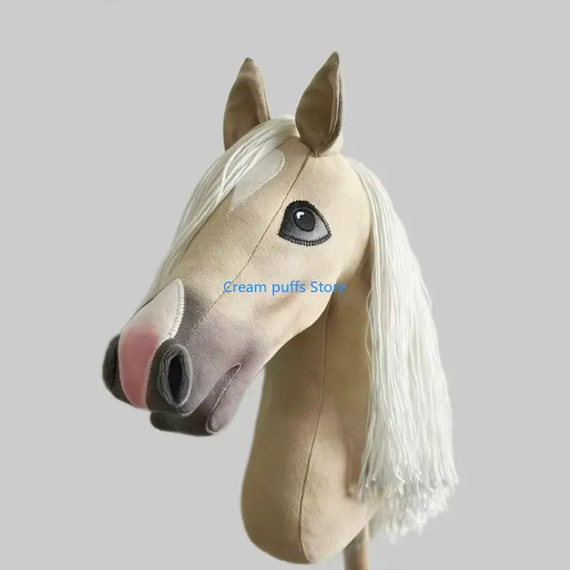 50LE Horse Head Role Play Item Used Hobby Horse Racing Toy For Stage Props Theme Parties And Home Decoration