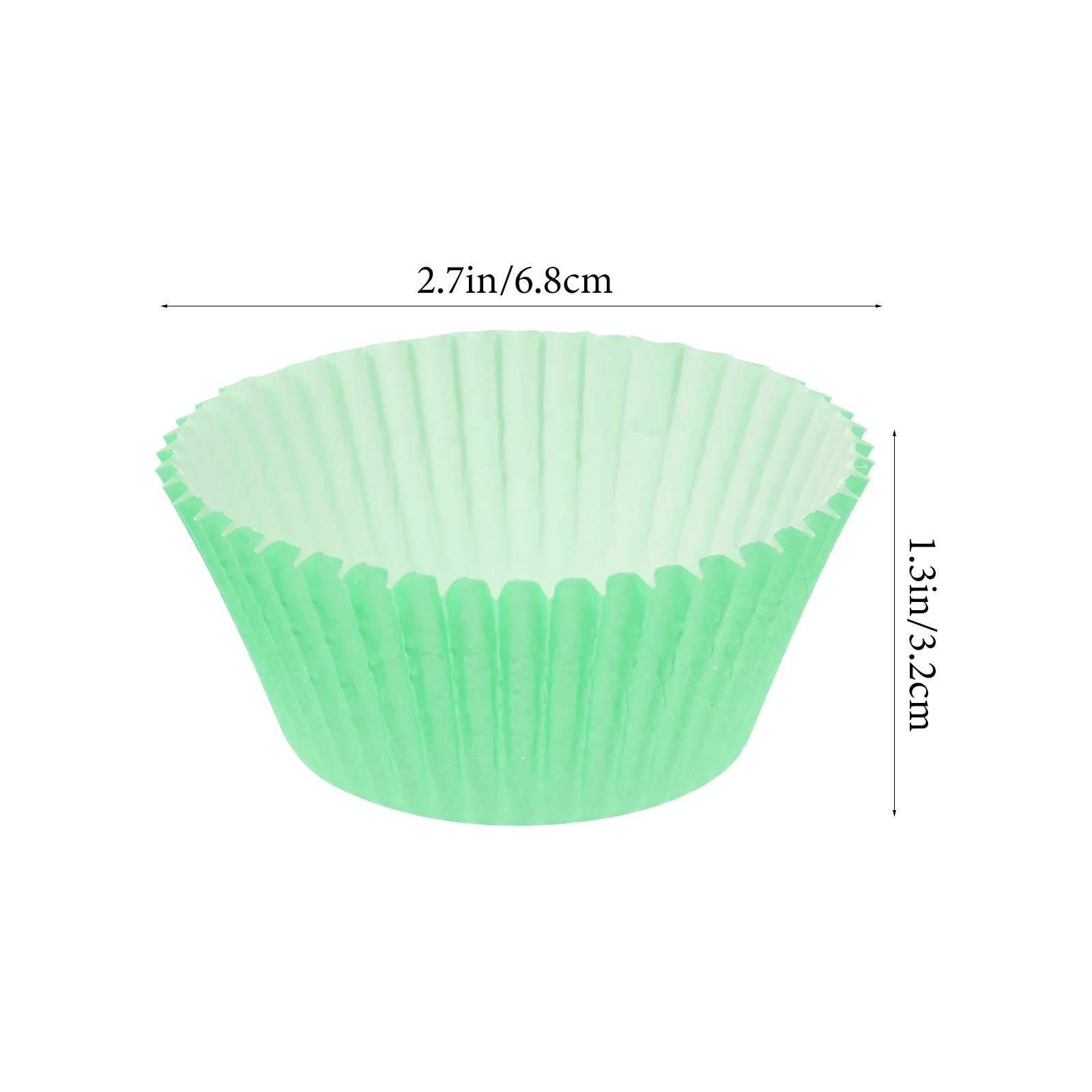 100 pezzi Set di bicchieri di carta per olio Muffin Pan Cottura Reposteria Forma Vassoio per torte Cupcakes Tazze Fodere colorate usa e getta