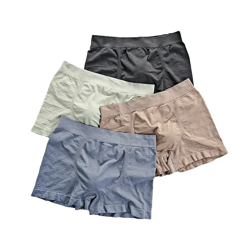 男性の下着弾性ボクサー男性通気性トランクボクサー快適な男固体パンツショーツ男性パンティー