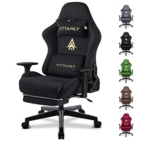 Genuine leather Gaming Chair Computer Office Chair with Footrest Ergonomic High Back Computer Chair With Headrest Lumbar Support