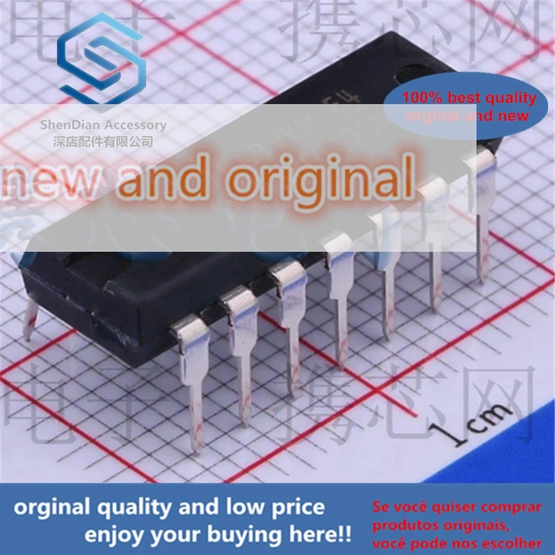 10pcs 100% orginal SN74AHCT125N DIP-14 QUADRUPLE BUS BUFFER GATES WITH 3-STATE OUTPUTS in stock