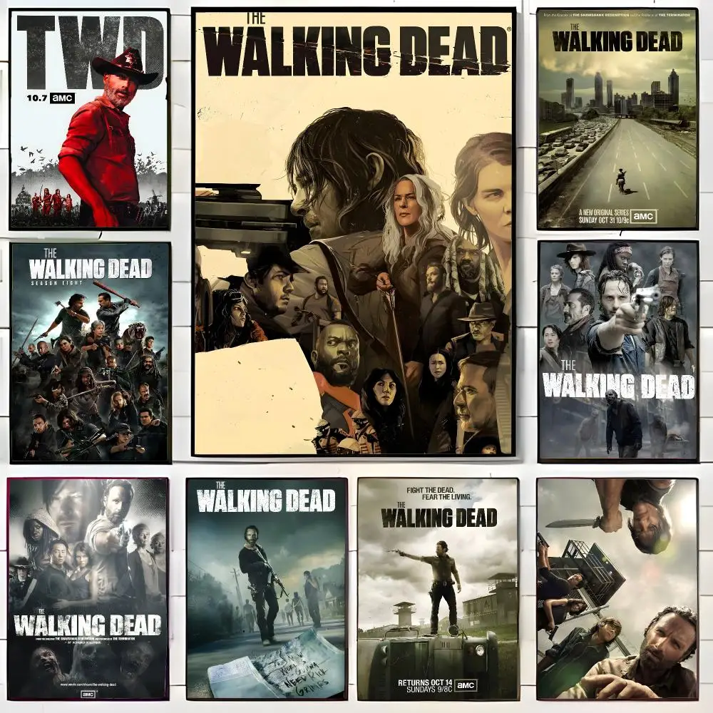 Post-Apocalyptic ComicSeries T-The Walking Dead Poster Wall Art Print Decorative Mural Home Decor Gift Unframed
