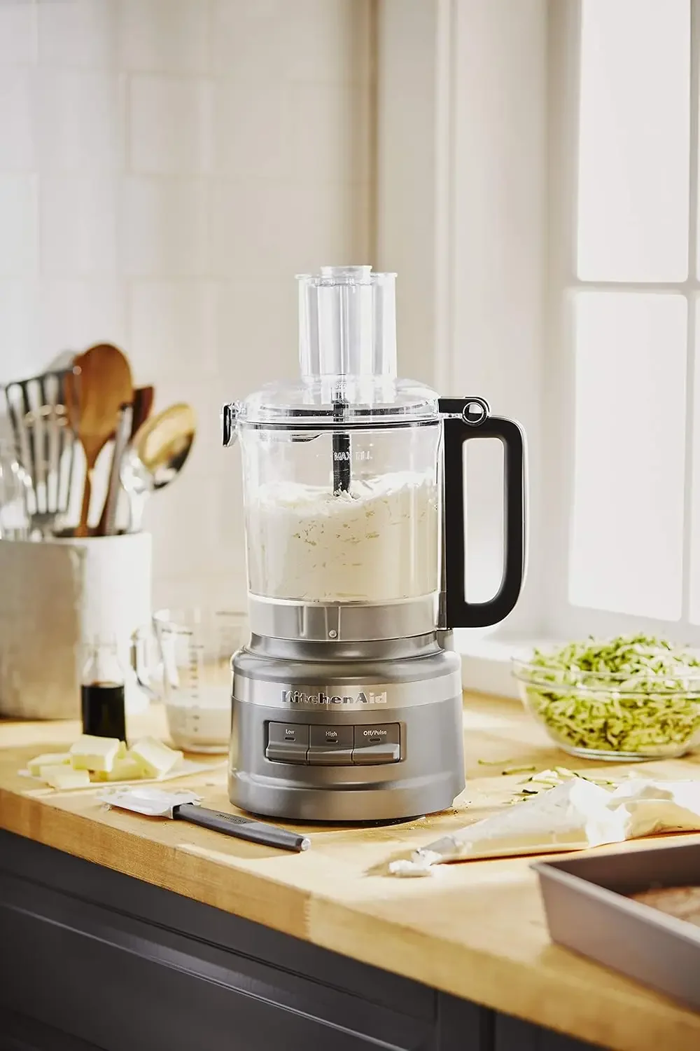KFP0919CU 9 Cup Plus Food Processor, Contour Silver