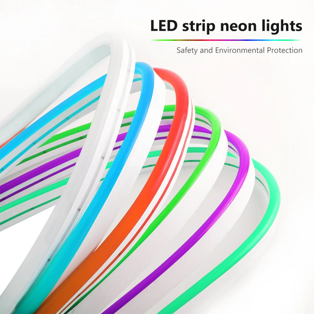 12V Led Strip Waterproof Ribbon Led Neon Light 6x12mm 10 Colors Led Tape Light 2835 120Leds/m Stage Modeling Light 5M 600Leds