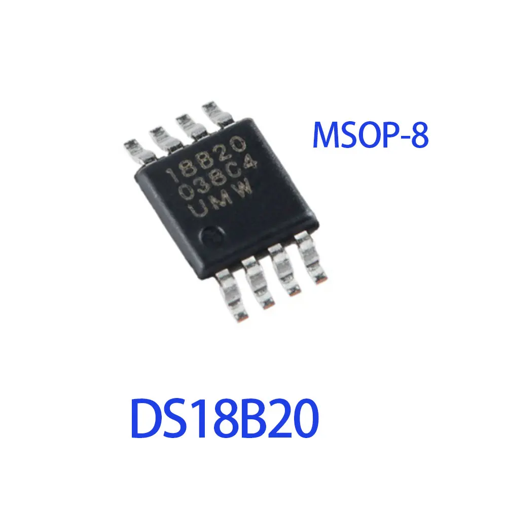10PCS DS18B20 DS18B20U 18B20 MSOP8 IC Chip