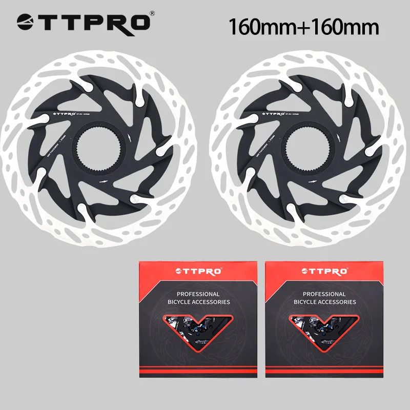 TTPRO Bicycle Brake Disc 160MM 6bolts Bike Floating Rotor Durable Bicycle Disc Brake Rotors Bike Hydraulic Brakes Rotors