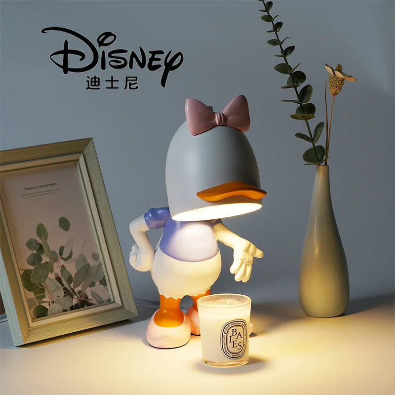 

Disney Donald Duck Atmosphere Lamp Room Bedside Romantic Electric Candle Melting Table Lamp Heating Candle Melt Warmer Light