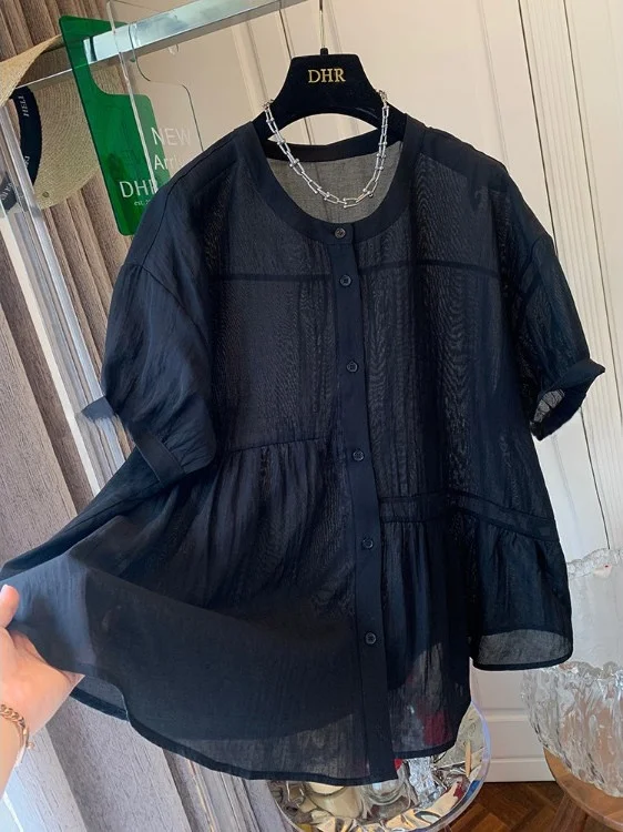 

Sli Unique ort Sve Women's irt Design Trendy Casual Loose Fit Color round Ne Regular Length Summer 2025