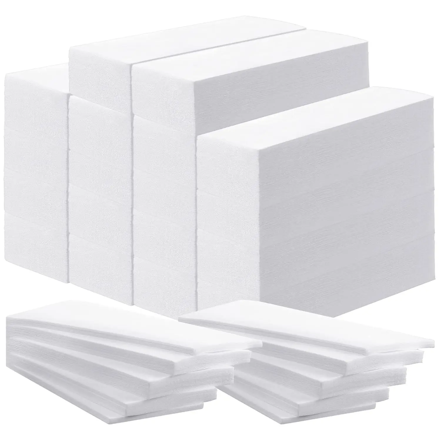 100Pcs Non-woven Waxing Strips Disposable Hair Removal Paper For Soft Wax Full Body Face Legs Chest Back Bikini Area Use