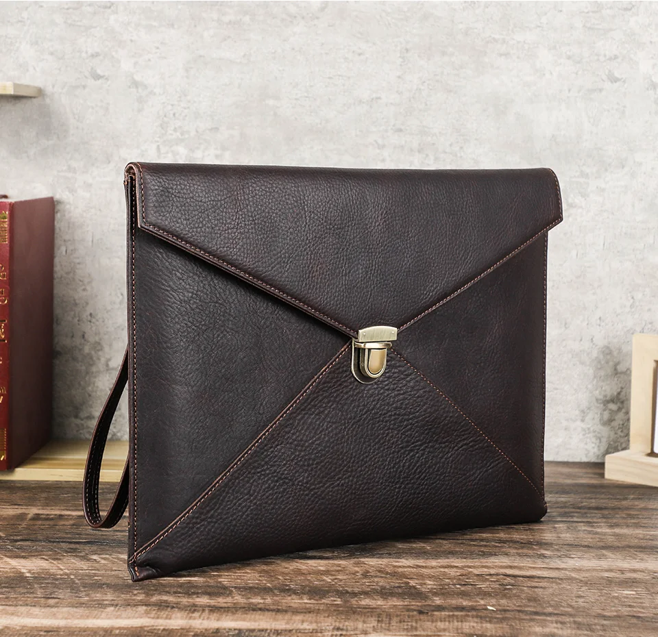 Echtes Leder Laptop-Hülle für MacBook Air M1 M2 M3 M4 Pro 13 13,3 13,6 14 14,2 Zoll Mac Book Handtasche Umschlag Cover Tasche – Detail 9