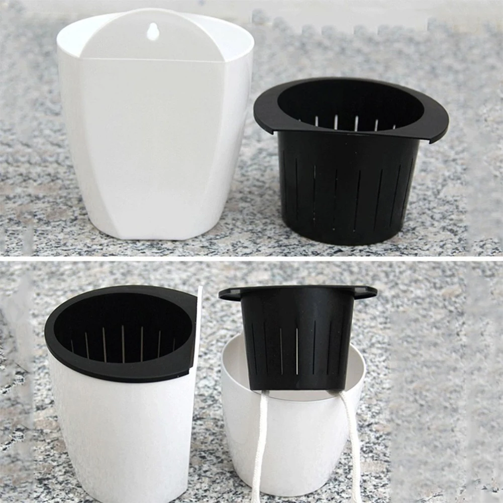 Wall-mounted Flowerpot Automatic Water Absorption Lazy Flower Pot Plastic Creative Plant Potted Green Pineapple Plant Basket